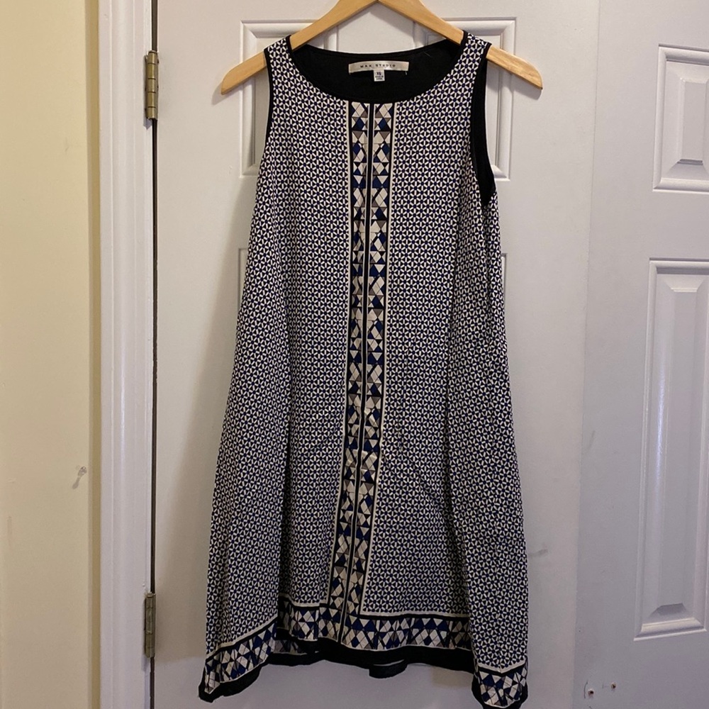 Mac Studio patterned trapeze dress